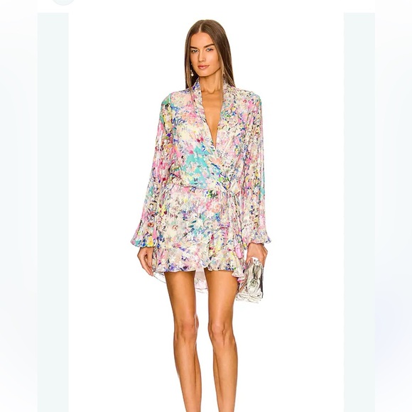 Rococo Sand Multicolor Long Sleeve Dress - Picture 1 of 4